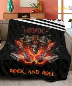 ACDC quilt blanket