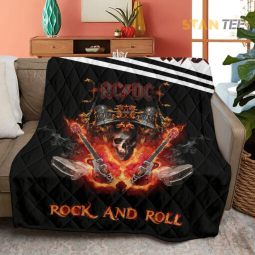 ACDC quilt blanket