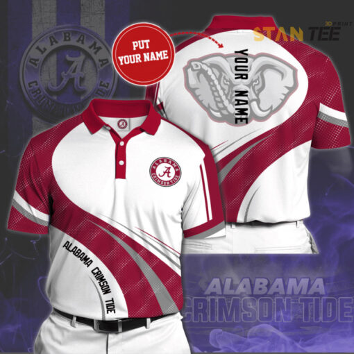 Alabama Crimson Tide 3D Polo 01