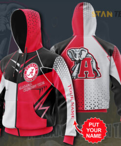 Alabama Crimson Tide Zip up Hoodie 01