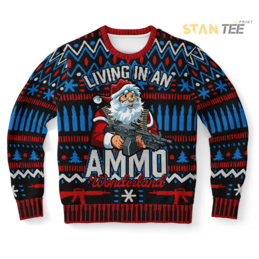 Ammo Wonderland Ugly Christmas 3D Sweater