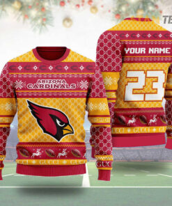 Arizona Cardinals Gucci Ugly Christmas 3D Sweater