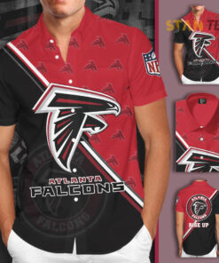 Atlanta Falcons 3D Short Sleeve Dress Shirt 01