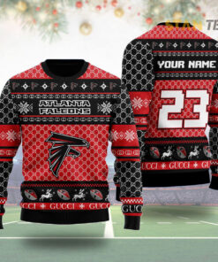 Atlanta Falcons Gucci Ugly Christmas 3D Sweater