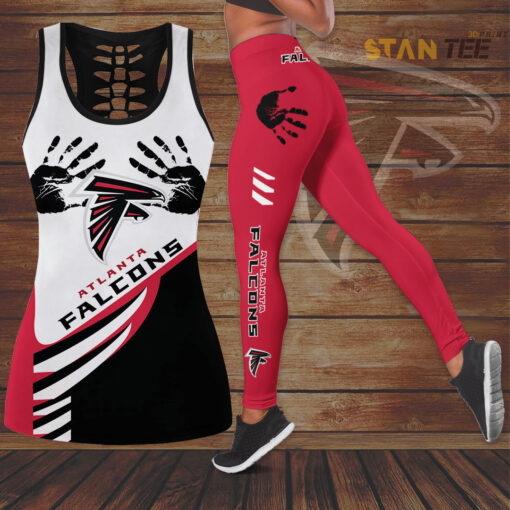 Atlanta Falcons Hollow Tank Top Leggings