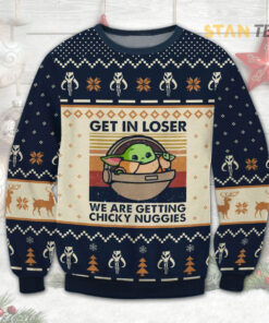 Baby Yoda Star Wars Get in Loser Ugly Christmas 3D Sweater