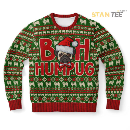 Bah Humpug Ugly Christmas 3D Sweater