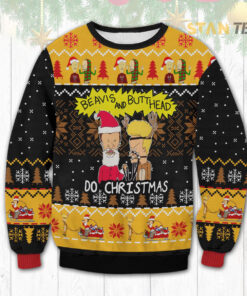 Beavis and Butthead Do Christmas Ugly Christmas 3D Sweater