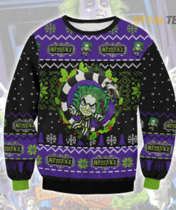 Beetle Juice Ugly Christmas 3D Sweater