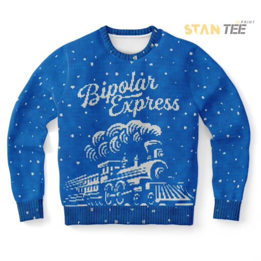 Bipolar Express Ugly Christmas 3D Sweater