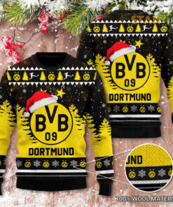 Borussia Dortmund 3D Christmas Sweater 2022