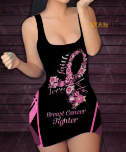 Breast Cancer Awareness Butterfly 3D Bodycon Dress