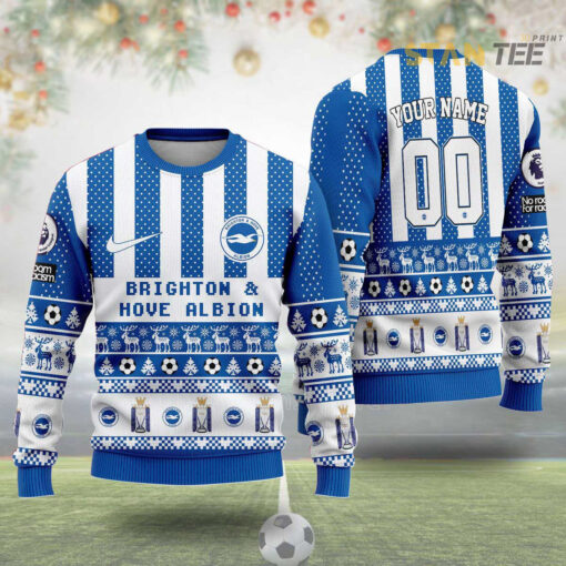 Brighton Hove Albion Ugly Christmas 3D Sweater