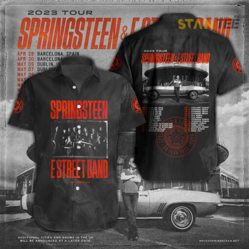 Bruce Springsteen short sleeve dress shirts OVS20723S3