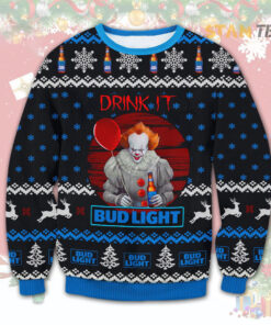 Bud Light Drink It Ugly Christmas 3D Sweater