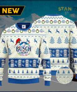 Busch Light Santa Ugly Christmas 3D Sweater