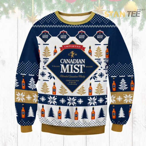 Canadian Mist blended whisky Ugly Christmas 3D Sweater