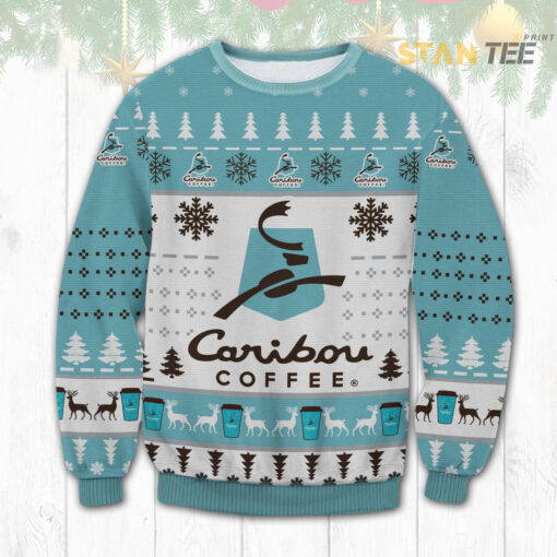 Caribou Coffee Ugly Christmas 3D Sweater