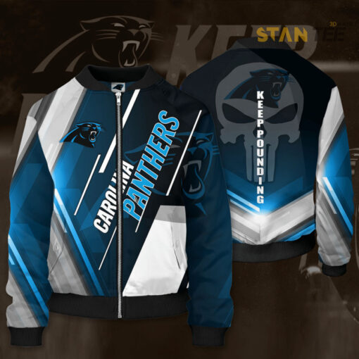 Carolina Panthers 3D Bomber Jacket 01