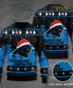 Carolina Panthers 3D Ugly Sweater