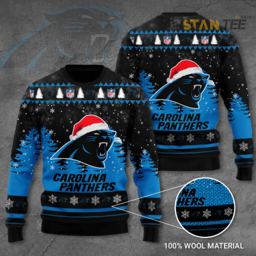 Carolina Panthers 3D Ugly Sweater