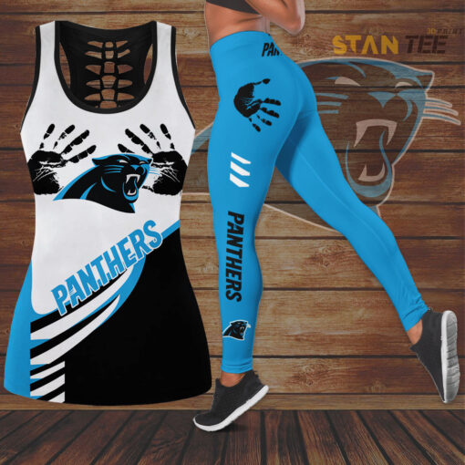 Carolina Panthers Hollow Tank Top Leggings