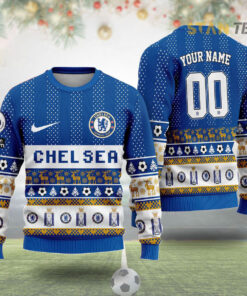 Chelsea FC Ugly Christmas 3D Sweater