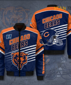 Chicago Bears 3D Bomber Jacket 01