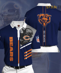 Chicago Bears 3D Polo 01