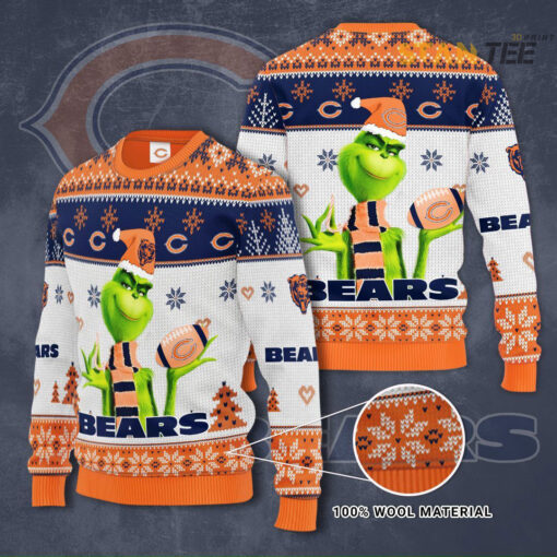 Chicago Bears 3D sweater 01