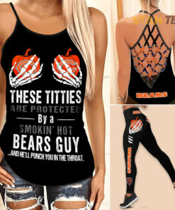 Chicago Bears Hollow Tank Top Leggings 01