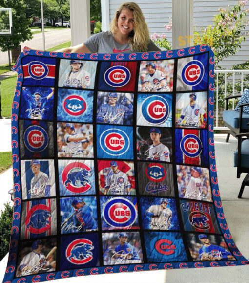 Chicago Cubs quilt blanket