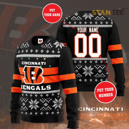 Cincinnati Bengals 3D sweater