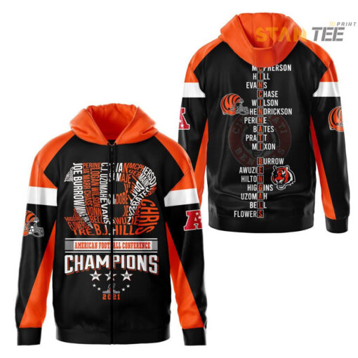 Cincinnati Bengals S3 Zip up Hoodie