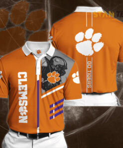 Clemson Tigers 3D Polo 01