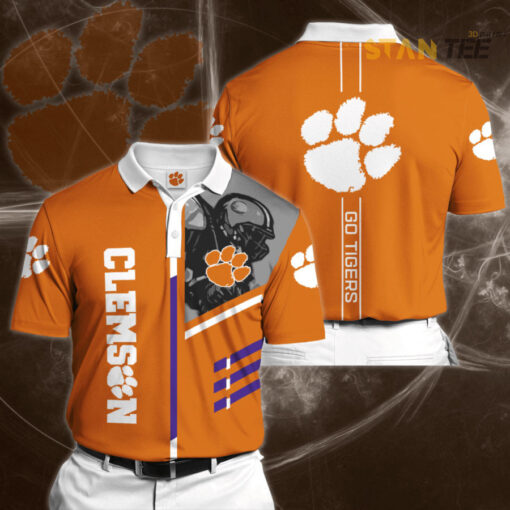 Clemson Tigers 3D Polo 01