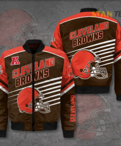 Cleveland Browns 3D Bomber Jacket 01