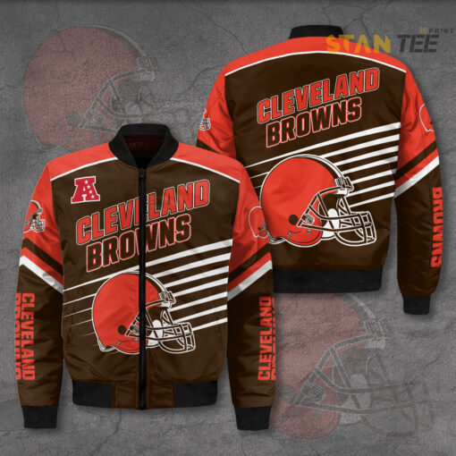 Cleveland Browns 3D Bomber Jacket 01