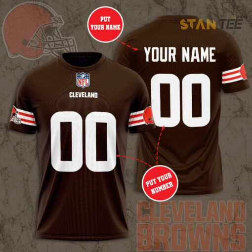 Cleveland Browns 3D T shirt 01