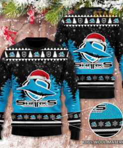 Cronulla Sutherland Sharks 3D Christmas Sweater 2022