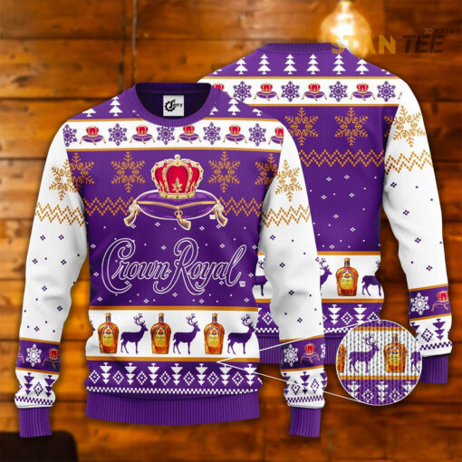 Crown Royal Christmas Ugly 3D Sweater 2022 Ver.1