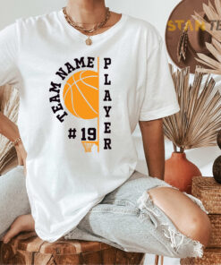 Custom Basketball White Oversized T shirt