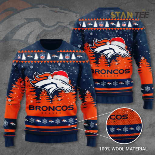 Denver Broncos 3D Ugly Sweater