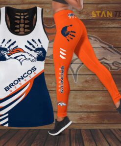 Denver Broncos Hollow Tank Top Leggings