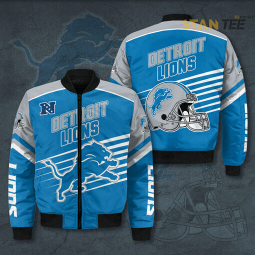 Detroit Lions 3D Bomber Jacket 01