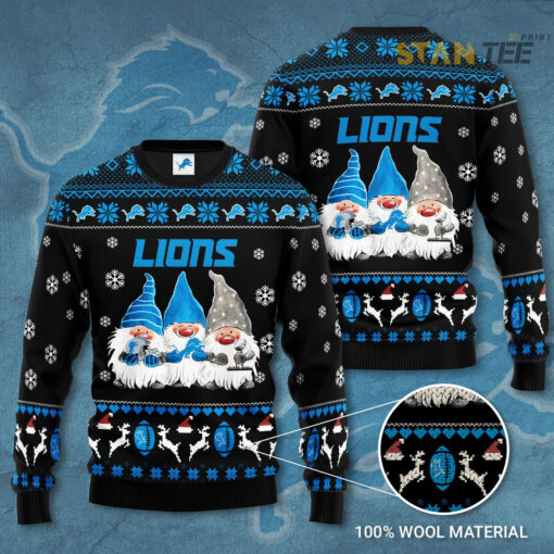 Detroit Lions 3D sweater 01