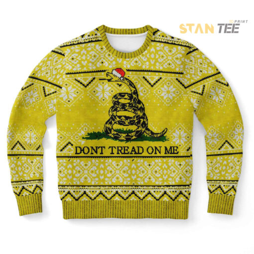 Dont Tread On Me Ugly Christmas 3D Sweater