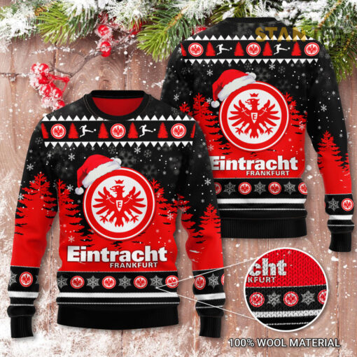 Eintracht Frankfurt 3D Christmas Sweater 2022