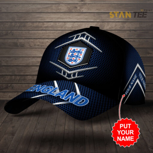 England National Football Team Cap Custom Hat 01