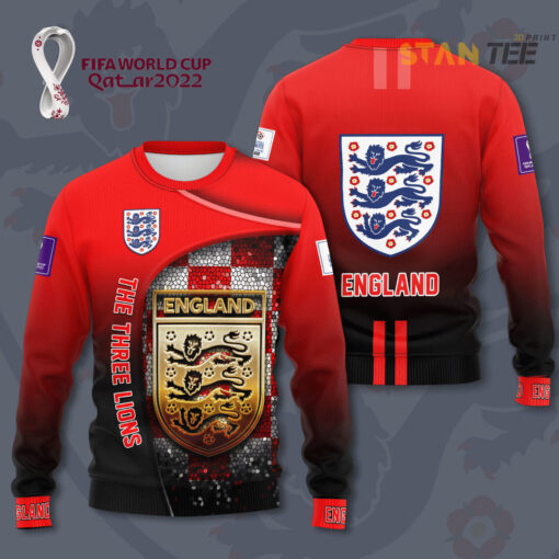 England The Three Lions 3D sweatshirt